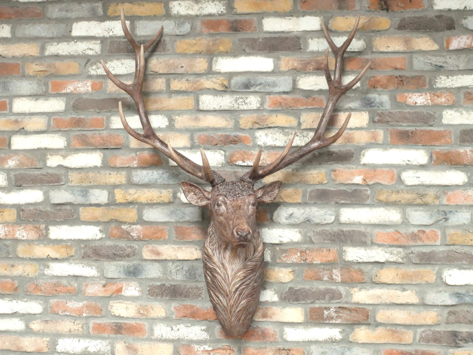 Giant Brown Stag Head – Grand Statement Wall Mount