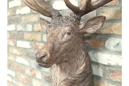 Giant Brown Stag Head – Grand Statement Wall Mount