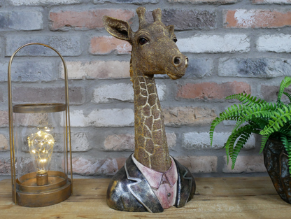 Detailed Resin Giraffe Bust – Elegant Free-Standing Sculpture | Sign of the times Stoke