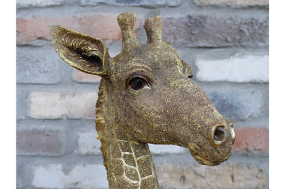 Detailed Resin Giraffe Bust – Elegant Free-Standing Sculpture | Sign of the times Stoke