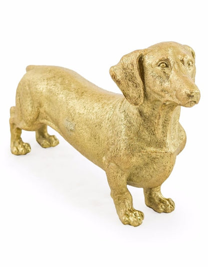 Gold Dachshund Figure – Stylish Dog Ornament
