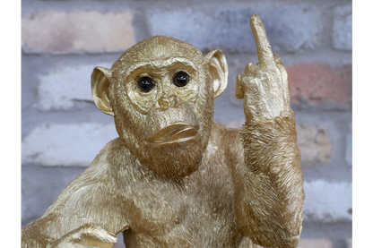 Up Yours Monkey Gold Wine Holder – Quirky & Bold Bottle Display
