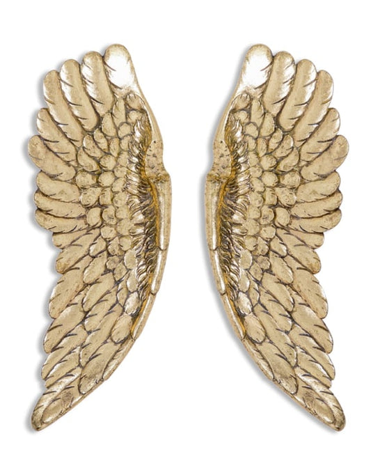 Gold Angel Wings - Elegant Wall Decor with Glitter Finish | Sign of the times Stoke