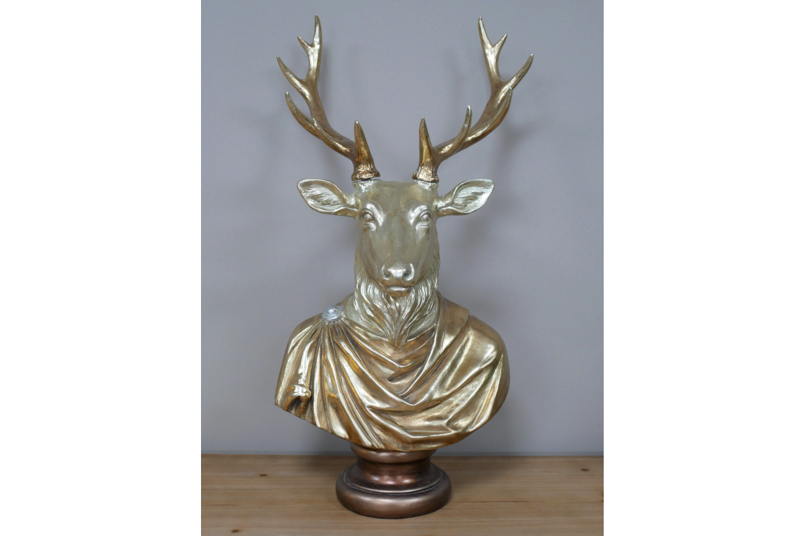Gold Stags Bust