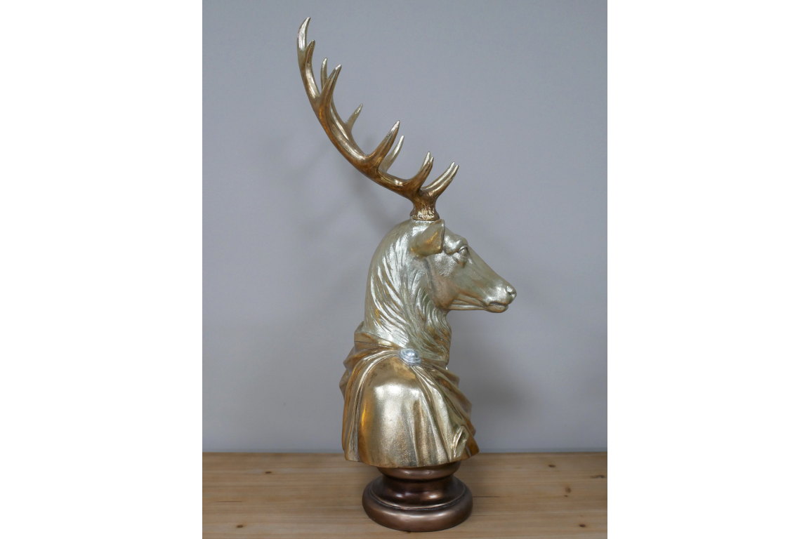 Gold Stags Bust