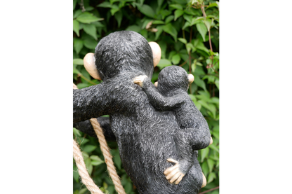 Hanging Monkey & Baby - Adorable Resin Figurine | Sign of the times Stoke