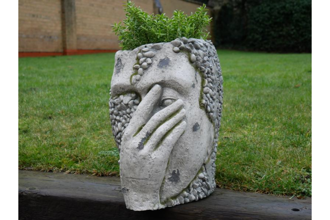 Stunning Head Planter with Flat Bottom – Elegant and Unique Garden Decor | Sign of the times Stoke