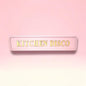 “Kitchen Disco” Wall Sign – Pink & Gold Fun Kitchen Décor