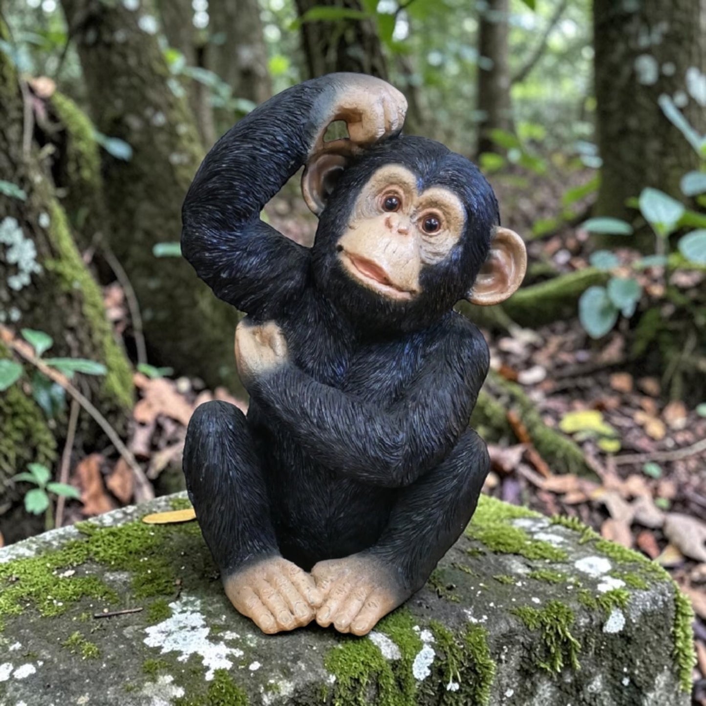 Scratching Monkey – Quirky Decorative Monkey Sculpture