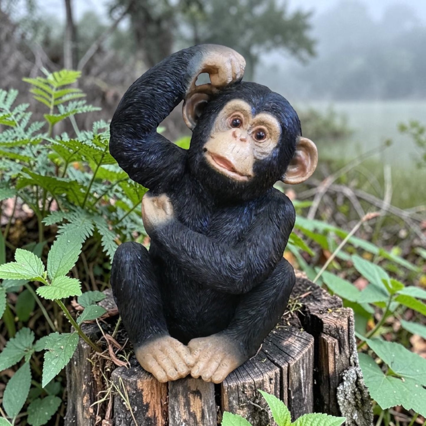 Scratching Monkey – Quirky Decorative Monkey Sculpture