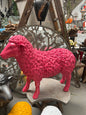Pink Resin Sheep – Large Statement Animal Ornament