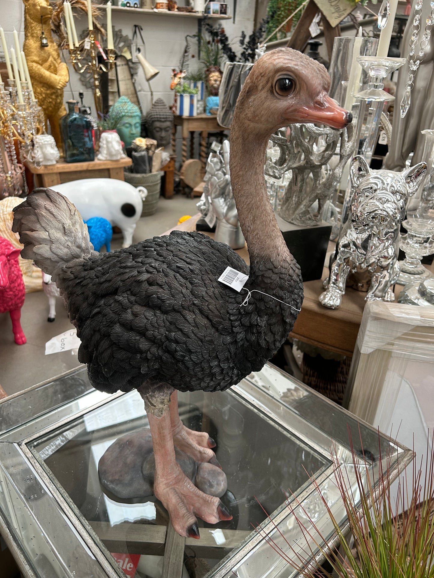 Ostrich Sculpture – Large Decorative Animal Ornament