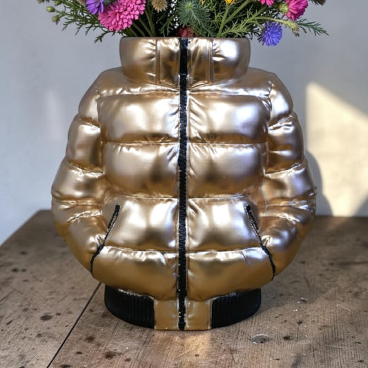 Puffer Jacket Vase – Quirky Contemporary Ceramic Planter & Vase | Sign of the times Stoke