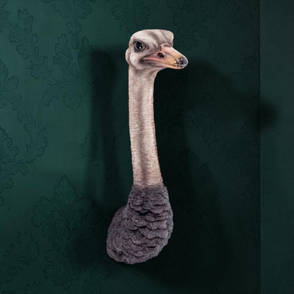Stunning Ostrich Wall Mount – Realistic Resin Art | Sign of the times Stoke