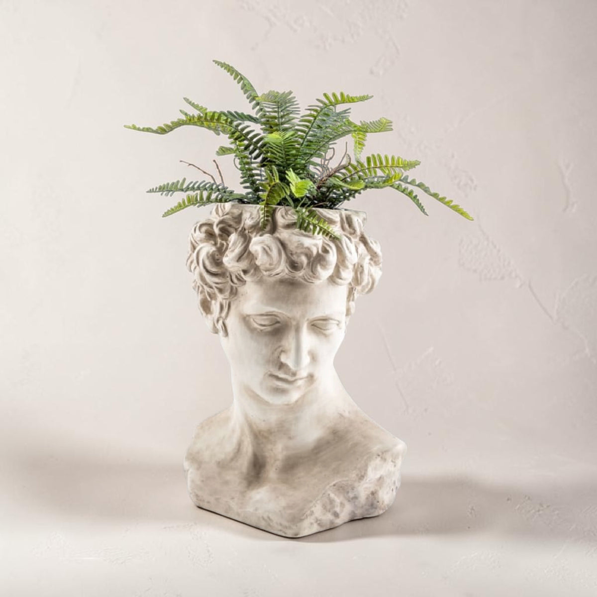 Stone Effect David Bust Flower Pot – Classical Planter | Sign of the times Stoke