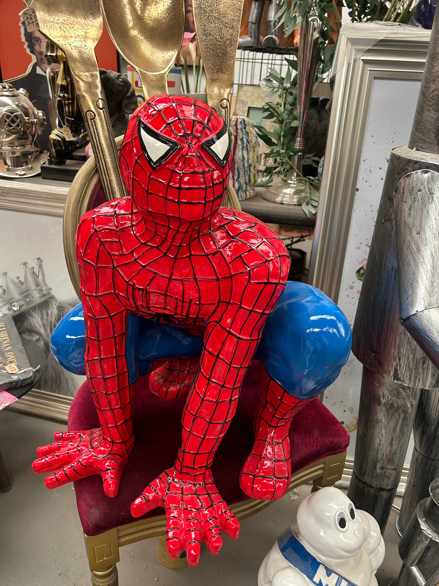 Spider-Man Resin Sculpture – Large Superhero Decorative Figure | Sign of the times Stoke