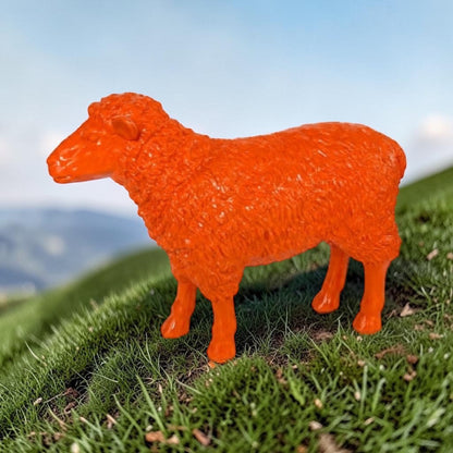 Medium Bright Orange Sheep Figure | Sign of the times Stoke
