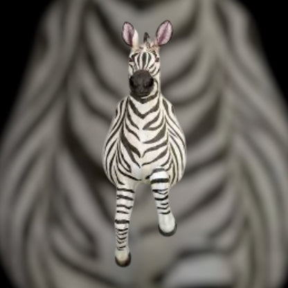 Running Zebra Wall Figure – Large Resin Zebra Sculpture