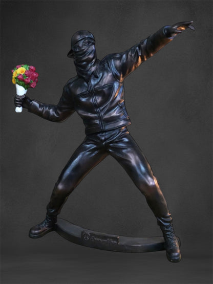 Banksy Inspired Mini Sculpture – Artistic Statement Piece