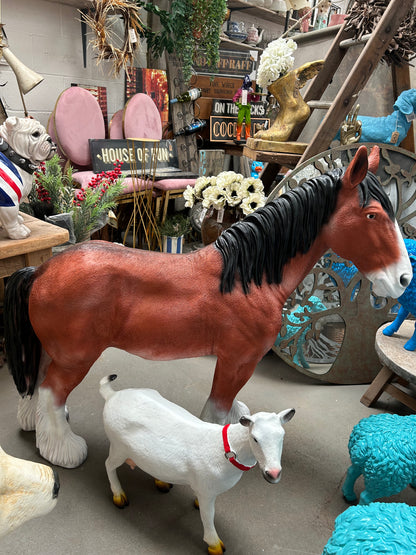 Large Standing Horse – 105cm Long Decorative Horse Figure