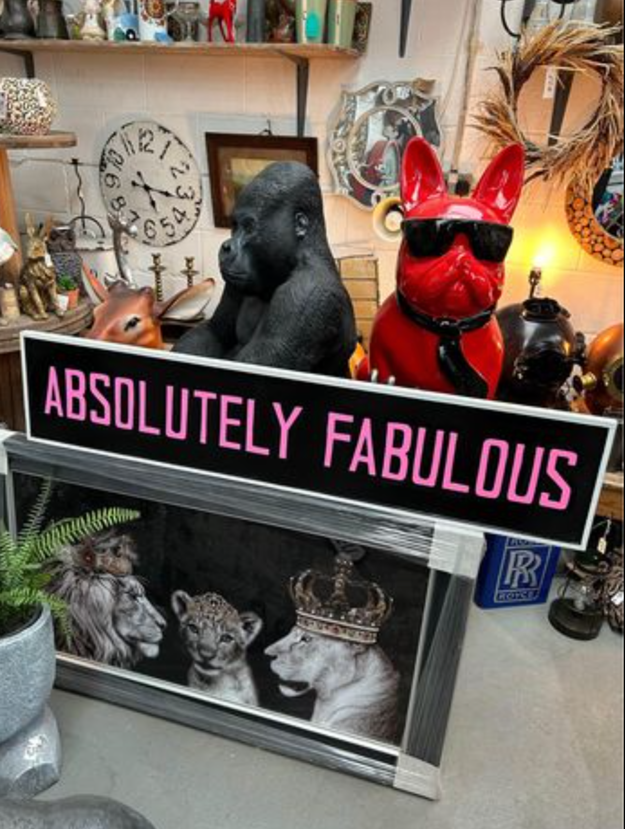 "Absolutely Fabulous" Sign - Bold MDF Wall Art | Sign of the times Stoke