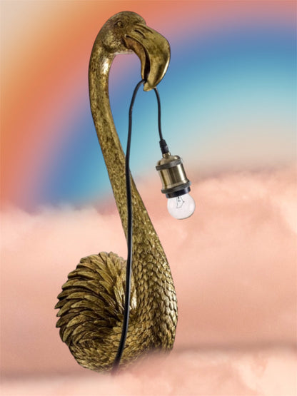 Gold Flamingo Head Wall Light – Elegant and Unique Lighting Fixture