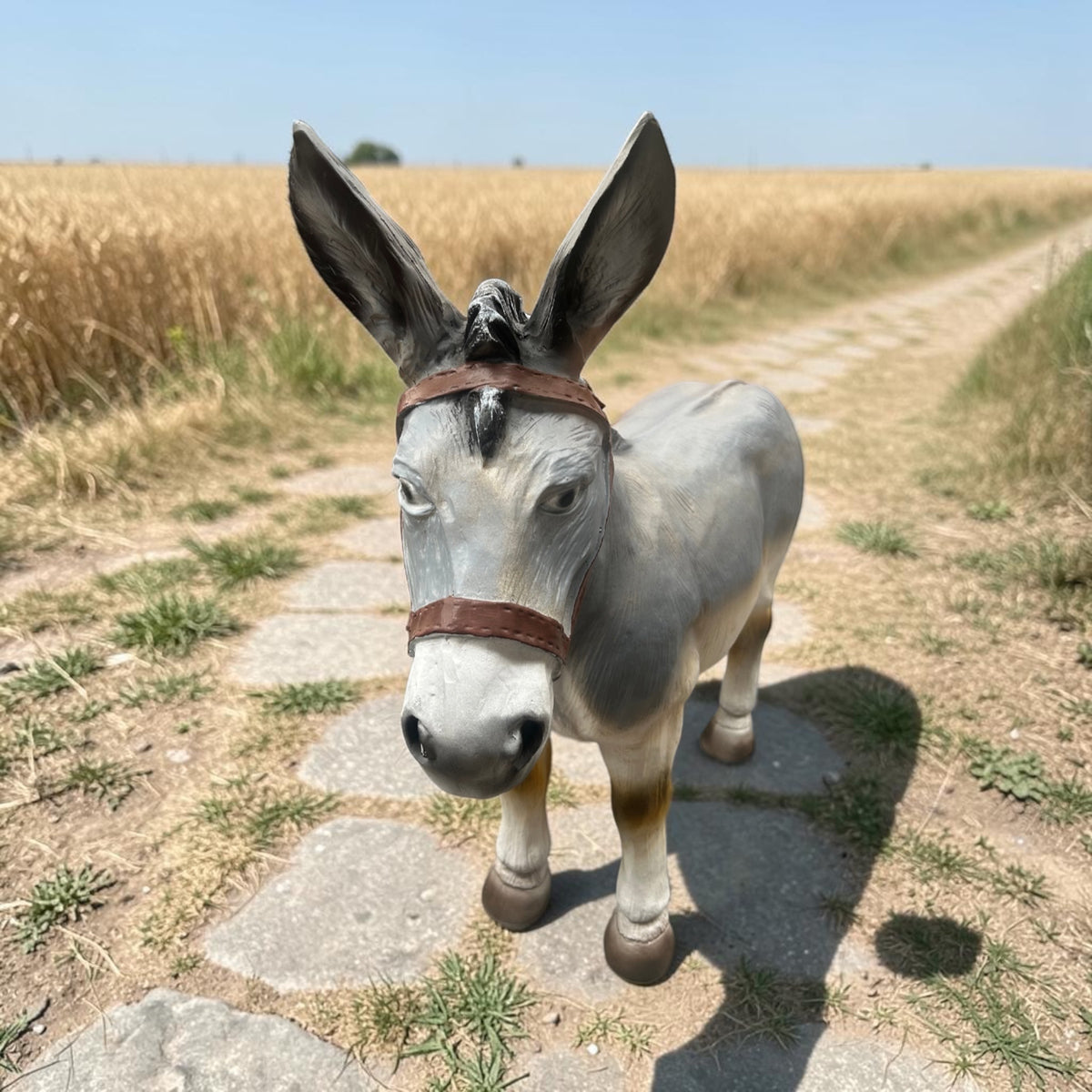 Large Resin Donkey – 95cm Decorative Animal Sculpture | Sign of the times Stoke