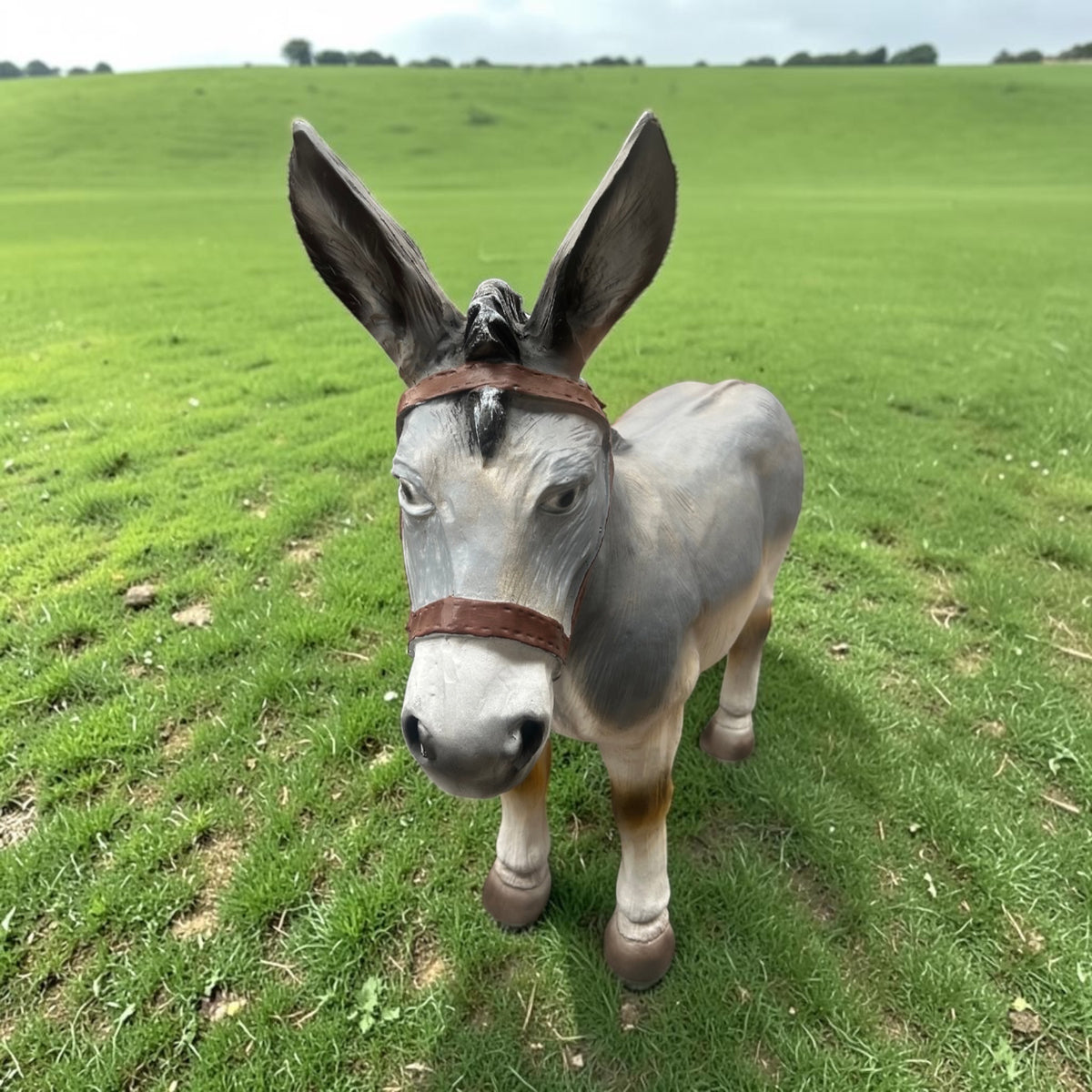 Large Resin Donkey – 95cm Decorative Animal Sculpture | Sign of the times Stoke