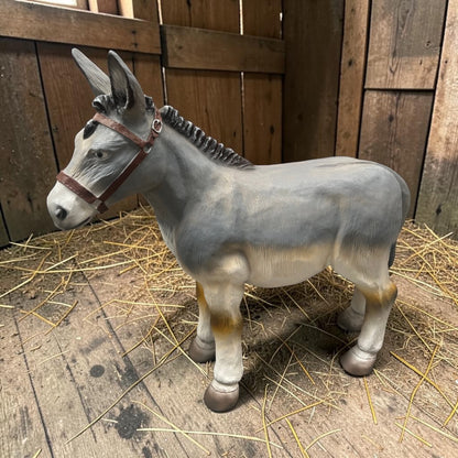 Large Resin Donkey – 95cm Decorative Animal Sculpture | Sign of the times Stoke