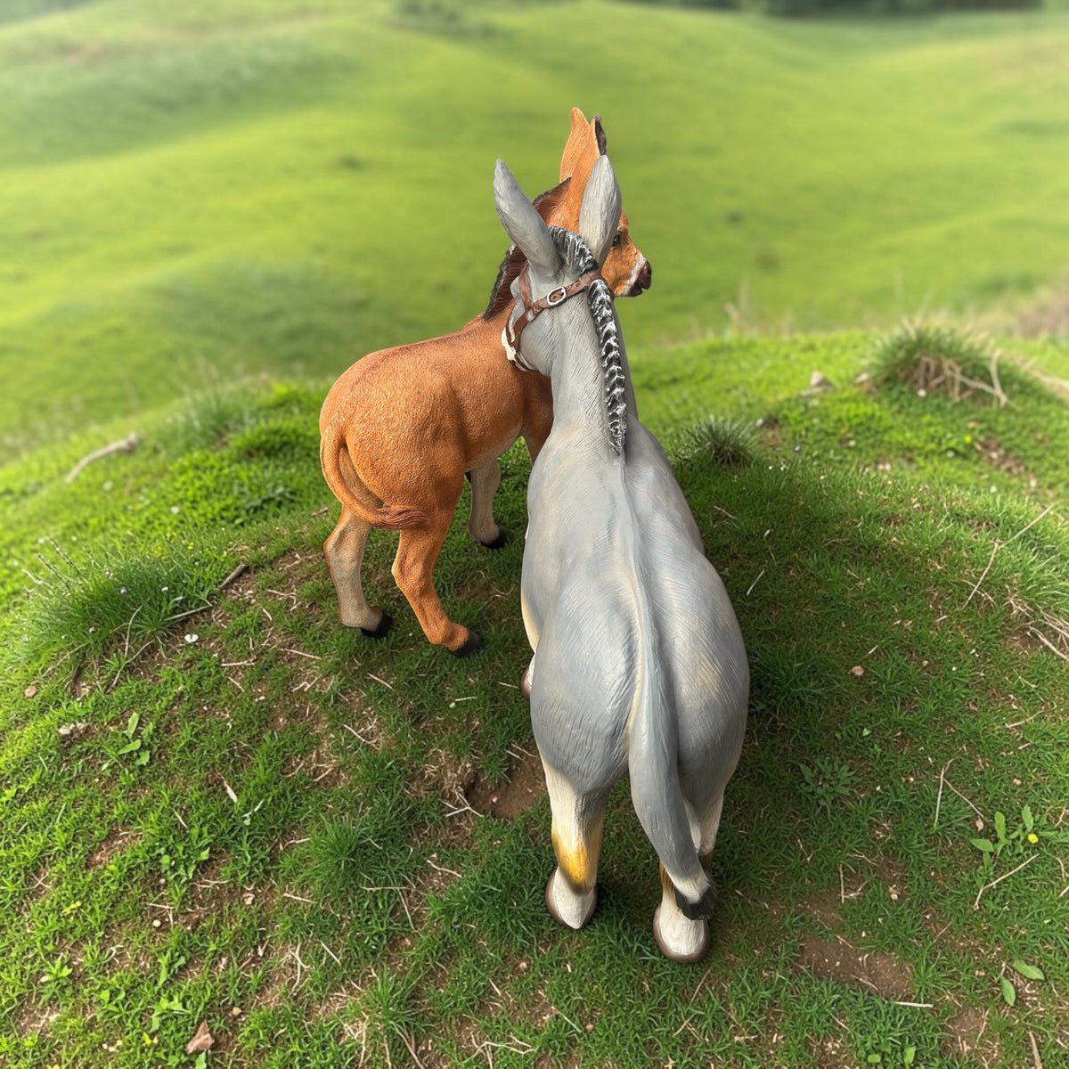Large Resin Donkey – 95cm Decorative Animal Sculpture