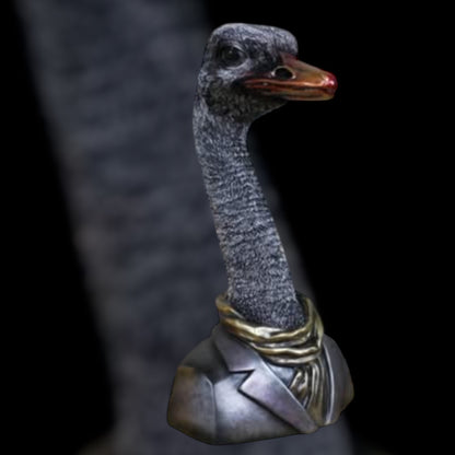 Ostrich Bust – Detailed Resin Sculpture of “Emu”