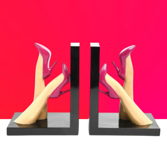 Pair of High Heeled Legs Bookends – Glamorous & Quirky Shelf Decor