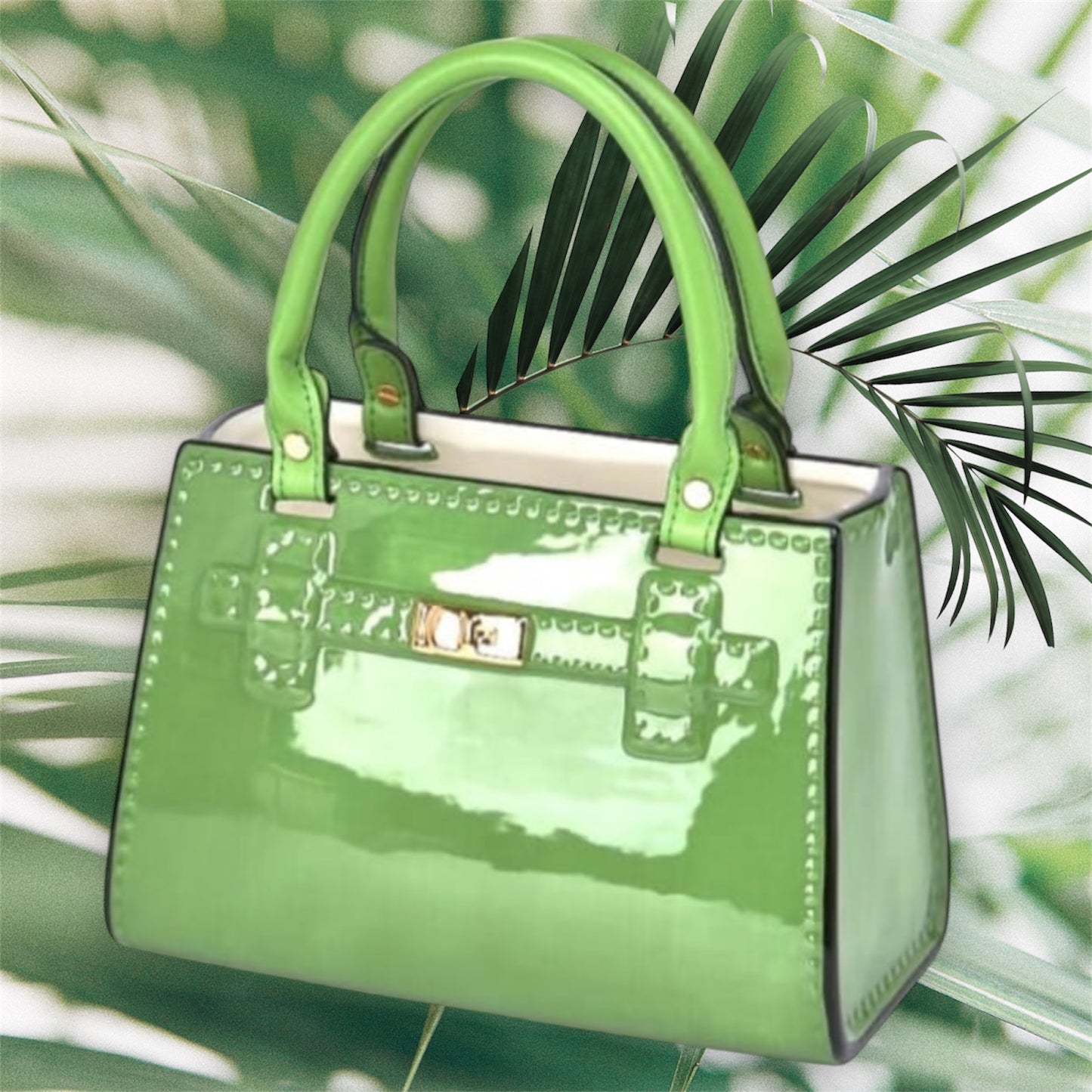 Green Ceramic Handbag Vase – Chic & Playful Statement Decor