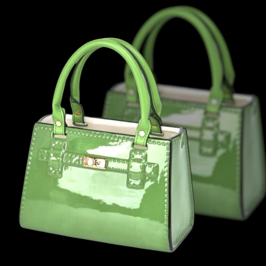 Green Ceramic Handbag Vase – Chic & Playful Statement Decor