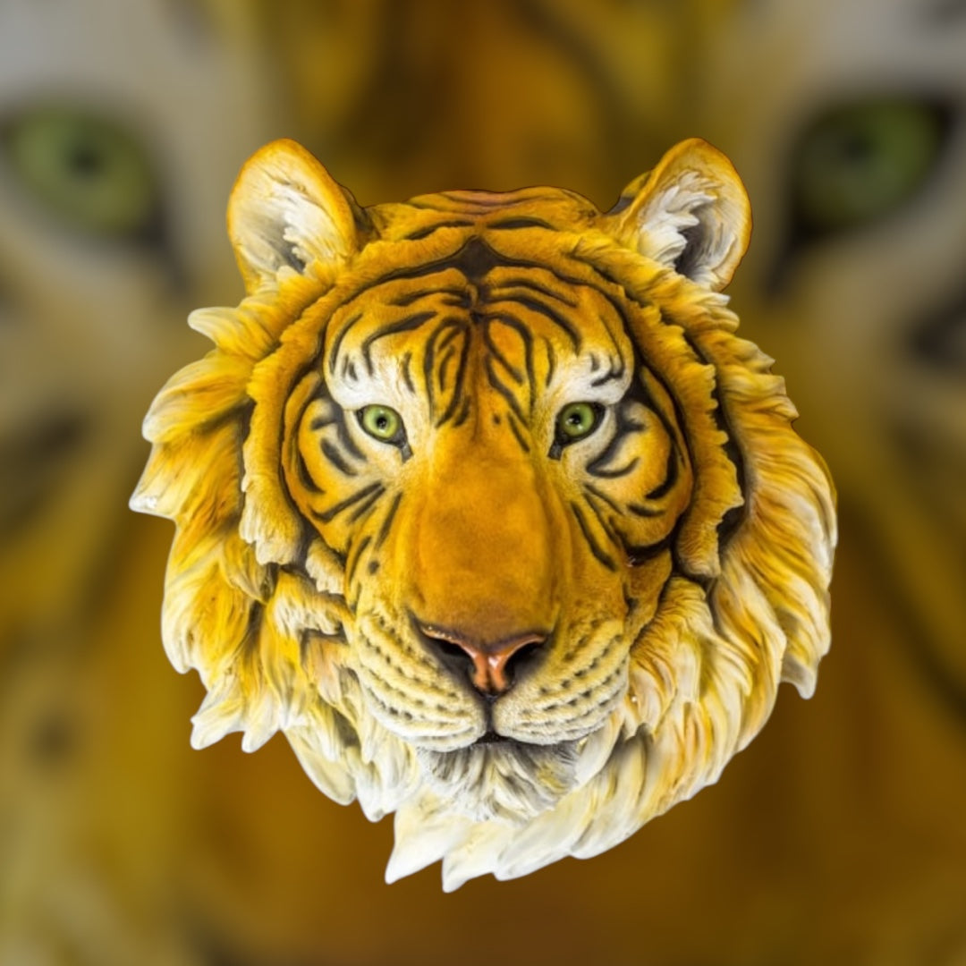 Large Tiger Wall Head – Fierce & Majestic Animal Wall Art