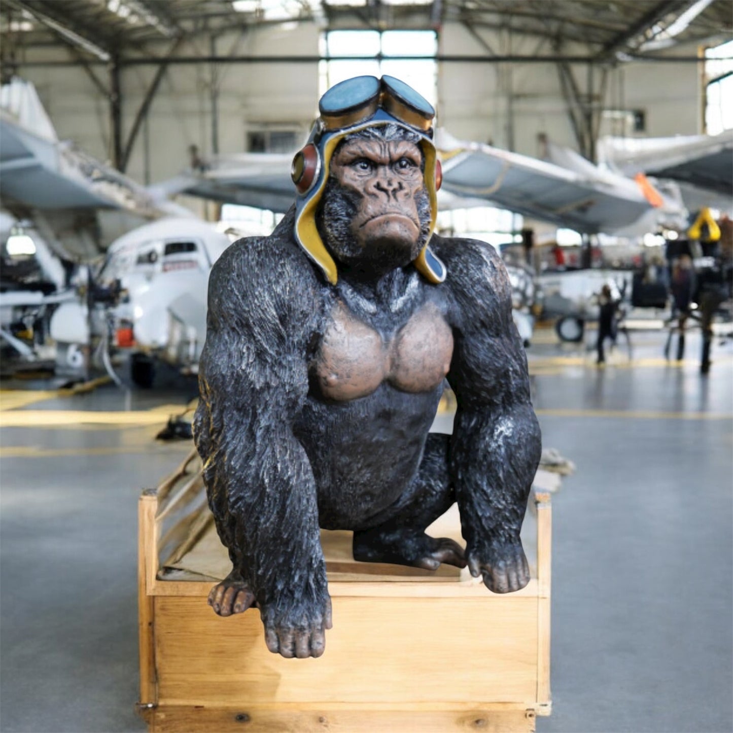 Moody Gorilla – Bold and Expressive Animal Sculpture