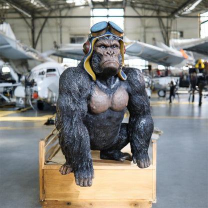 Moody Gorilla – Bold and Expressive Animal Sculpture