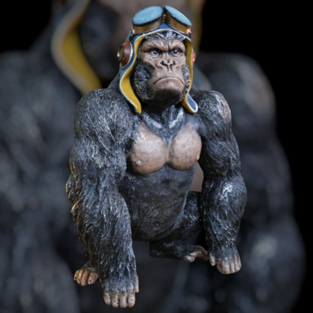 Moody Gorilla – Bold and Expressive Animal Sculpture