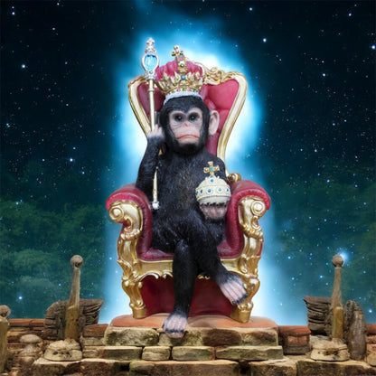 King of the Jungle Monkey – Regal Animal Figurine