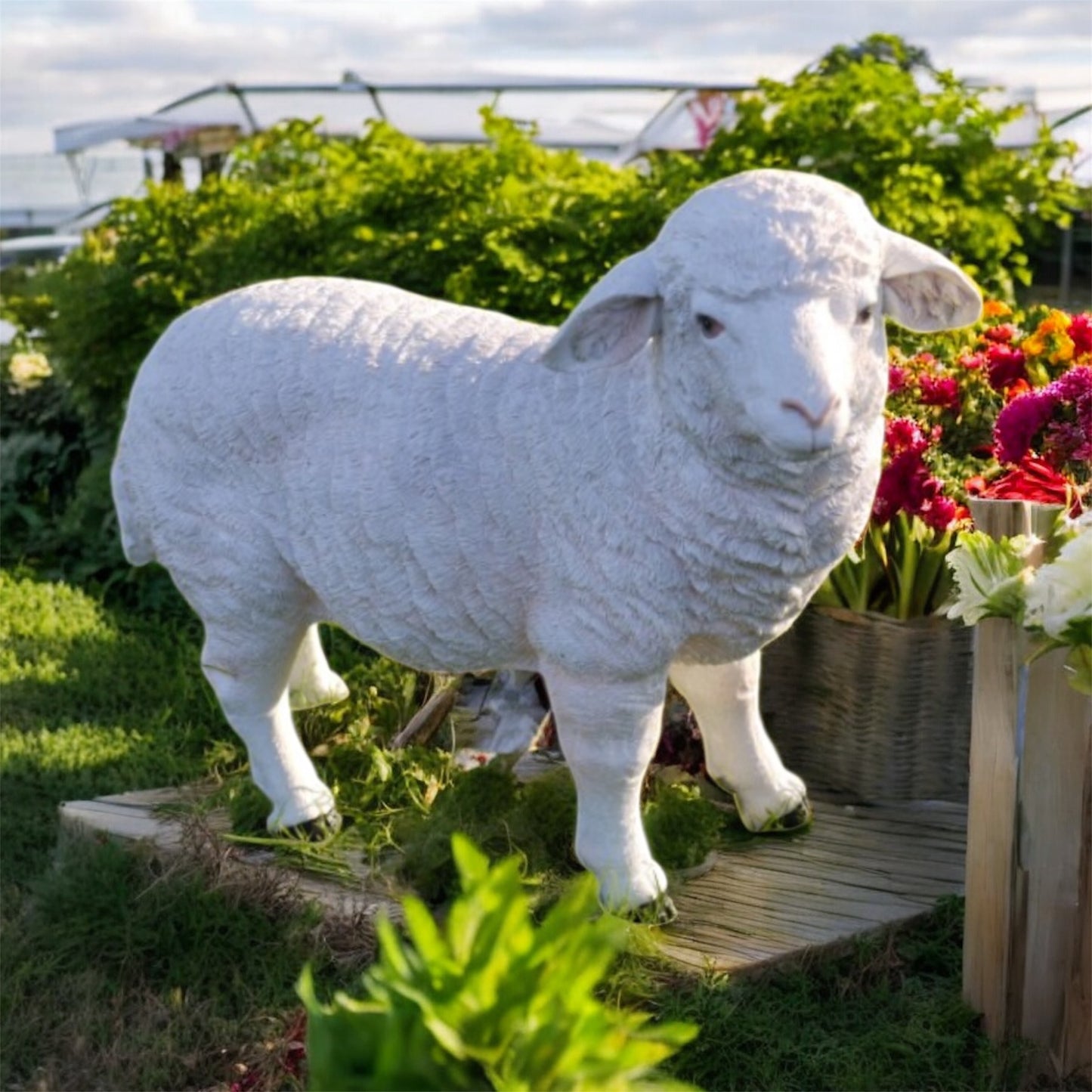 Standing Sheep – Charming Farmhouse Animal Ornament