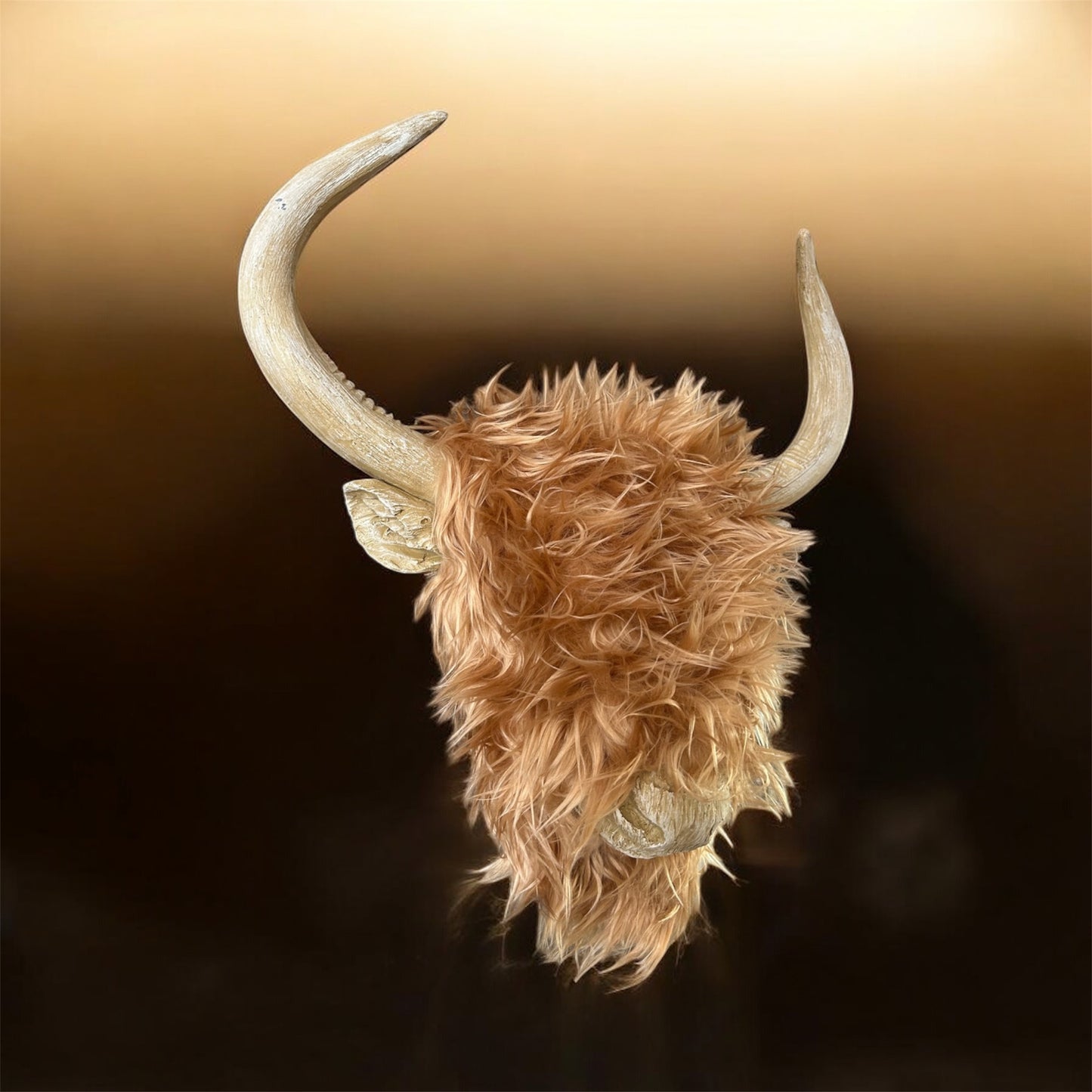 Woolly Highland Cow Wall Decor – Textured Farmhouse-Style Wall Art