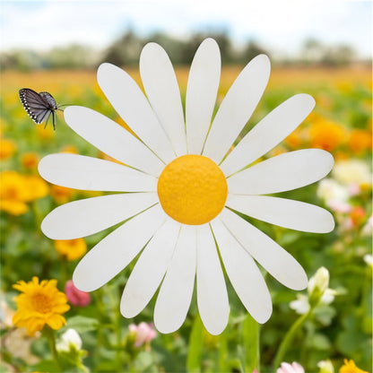 Daisy Metal Wall Art - Striking Indoor/Outdoor Decor