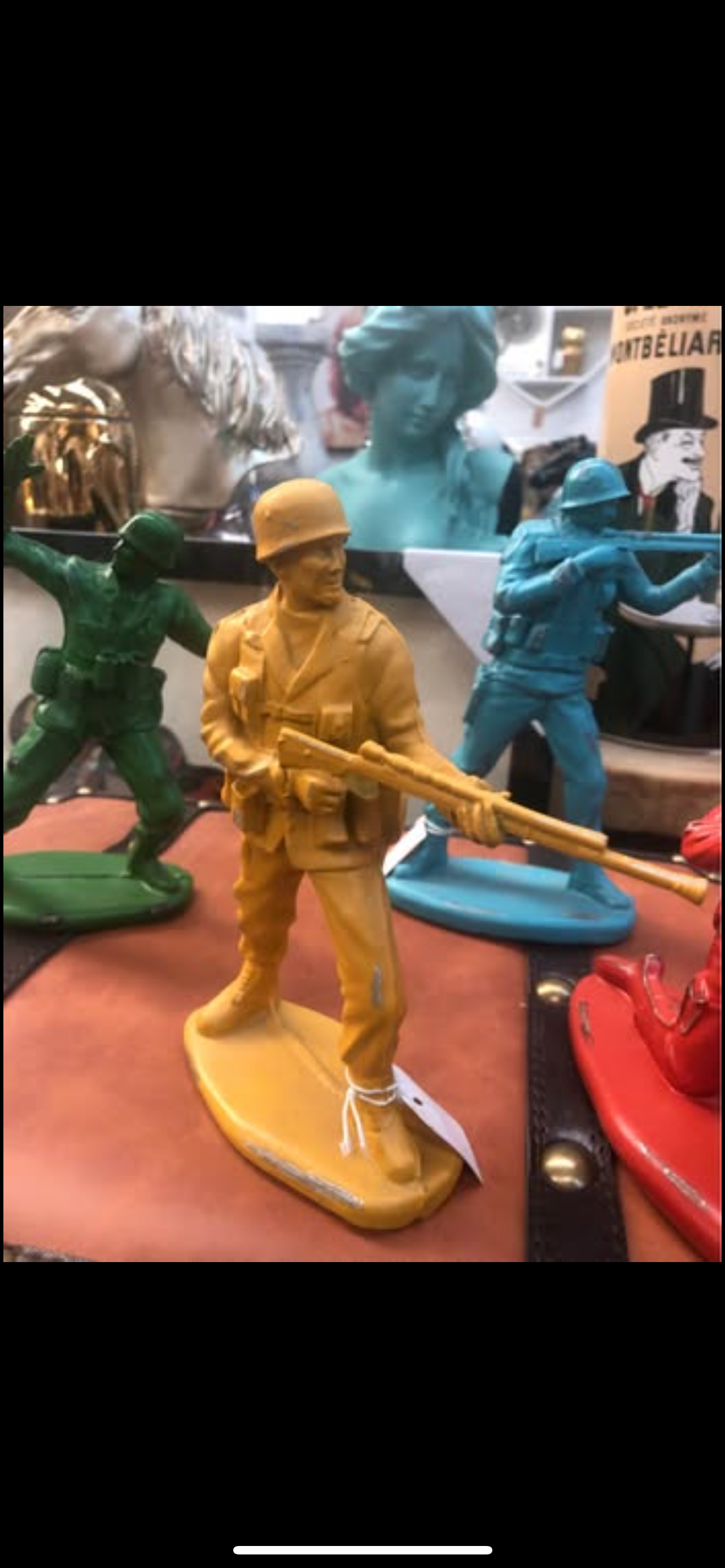 Set of 4 Classic Toy Soldier Coloured Figures | Bold Nostalgic Decor
