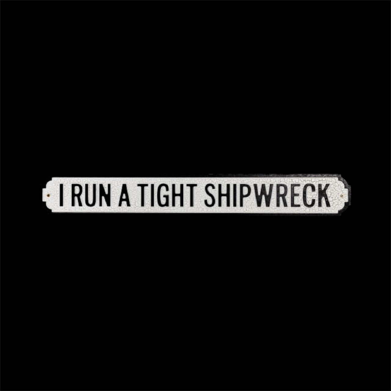 Antiqued Wooden "Shipwreck" Sign – Rustic Nautical Wall Decor