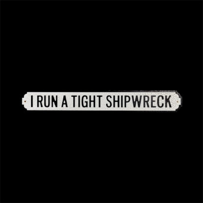 Antiqued Wooden "Shipwreck" Sign – Rustic Nautical Wall Decor