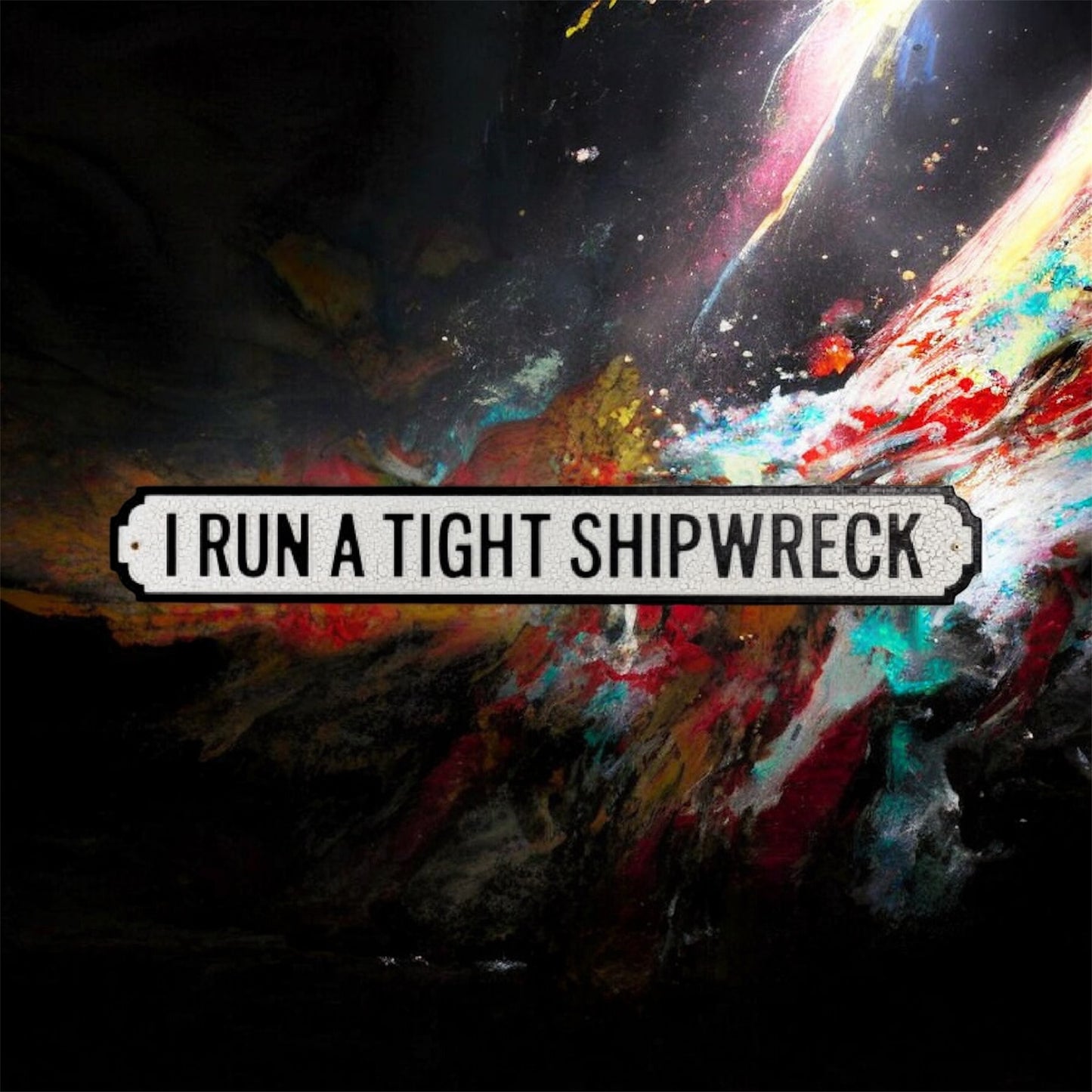 Antiqued Wooden "Shipwreck" Sign – Rustic Nautical Wall Decor