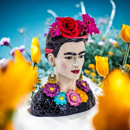 Ceramic Mexicana Bust Vase | Bold & Colorful Statement Décor