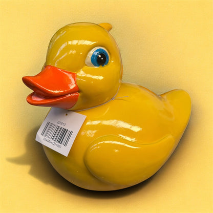 Yellow Resin Duck Ornament