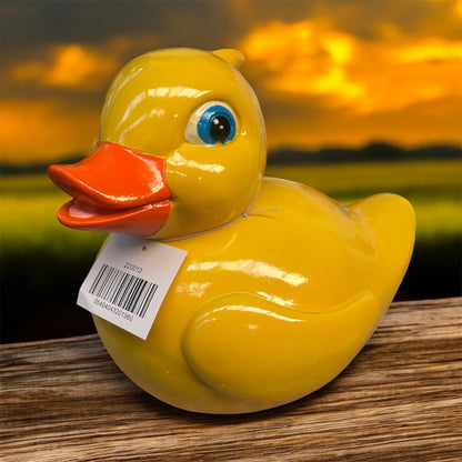 Yellow Resin Duck Ornament