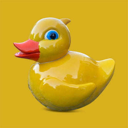 Yellow Resin Duck Ornament